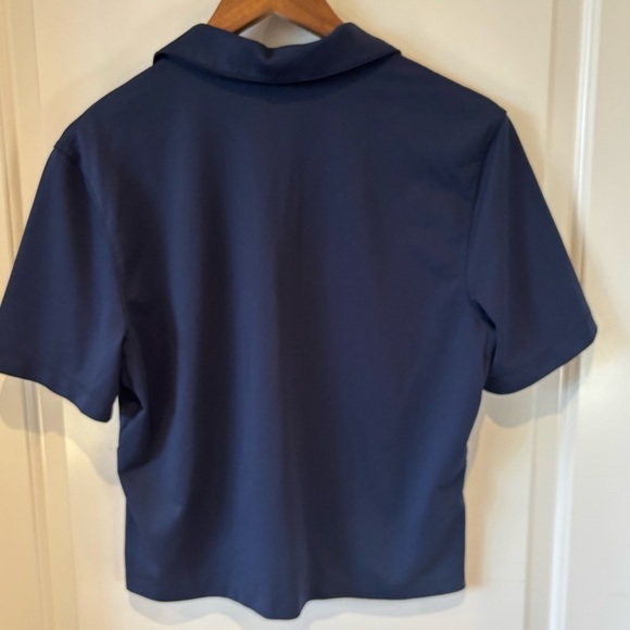 Nike UNC Tar Heels Women’s Polo Shirt Dri-FIT Navy Blue Size Small Cropped - Picture 4 of 5